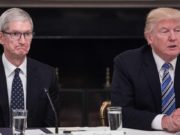 Apple Tim Cook ve Donald Trump