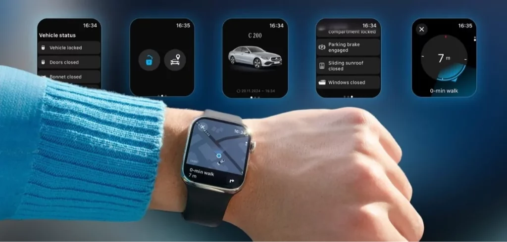 Mercedes-Benz, yeni Apple Watch uygulamasını görücüye çıkardı. 