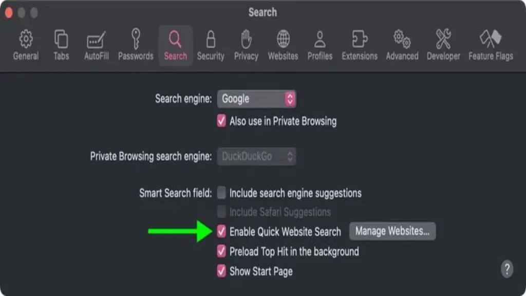 Apple Safari'de ''Hızlı Web Sitesi Araması'' nasıl gerçekleştirilir?